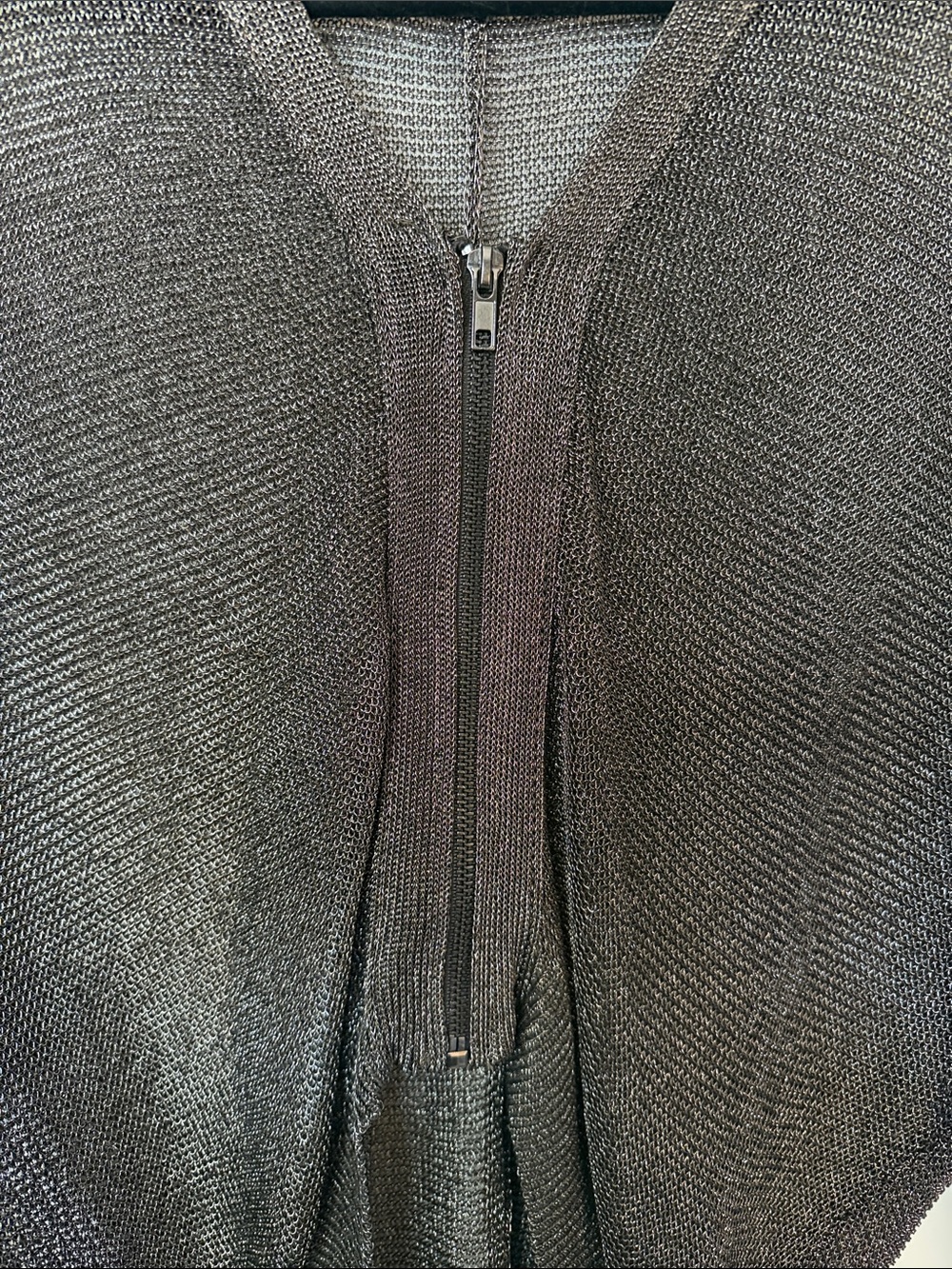 Zara Metallic Mesh Knit Bomber Cardigan|
Size S - Picture 5 of 8